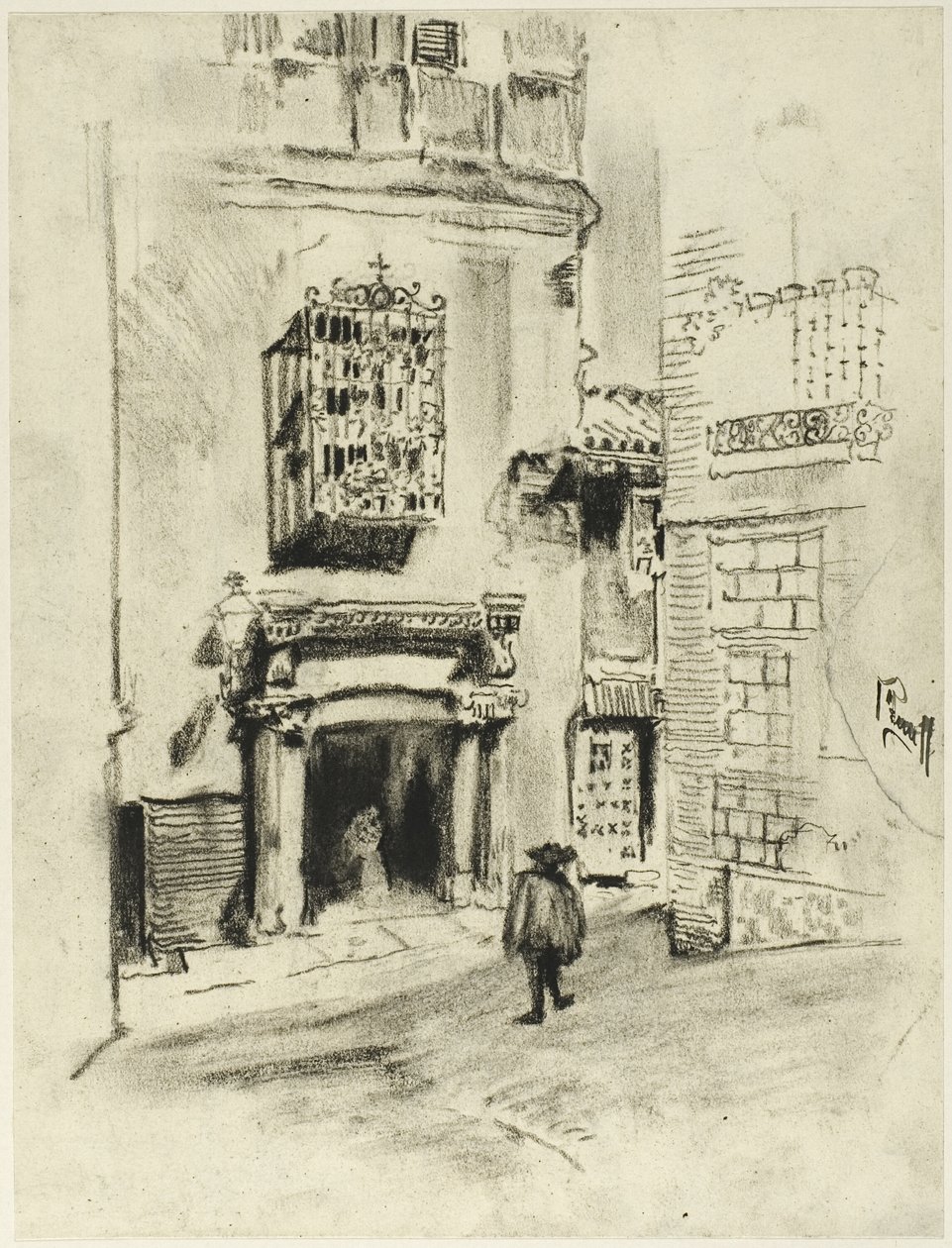 Egy ajtó, Toledo alkotó: Joseph Pennell