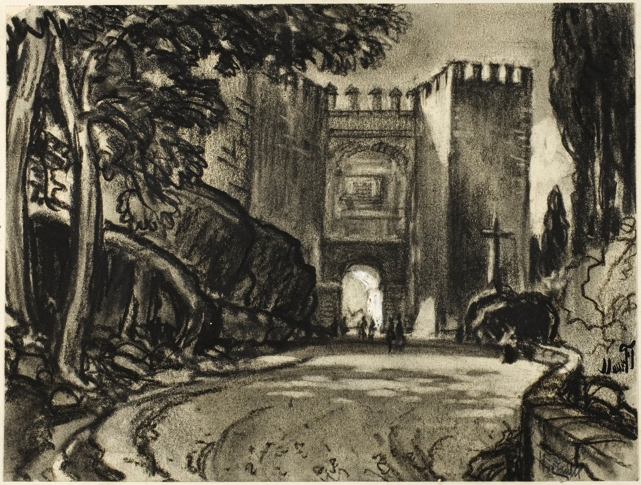 Segovia kapuja alkotó: Joseph Pennell