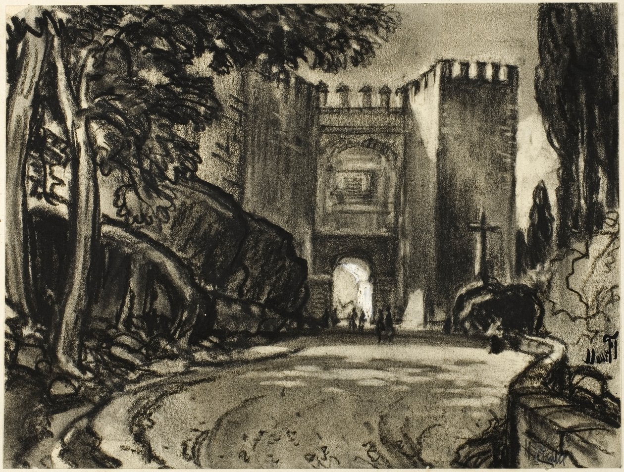 Segovia kapuja alkotó: Joseph Pennell