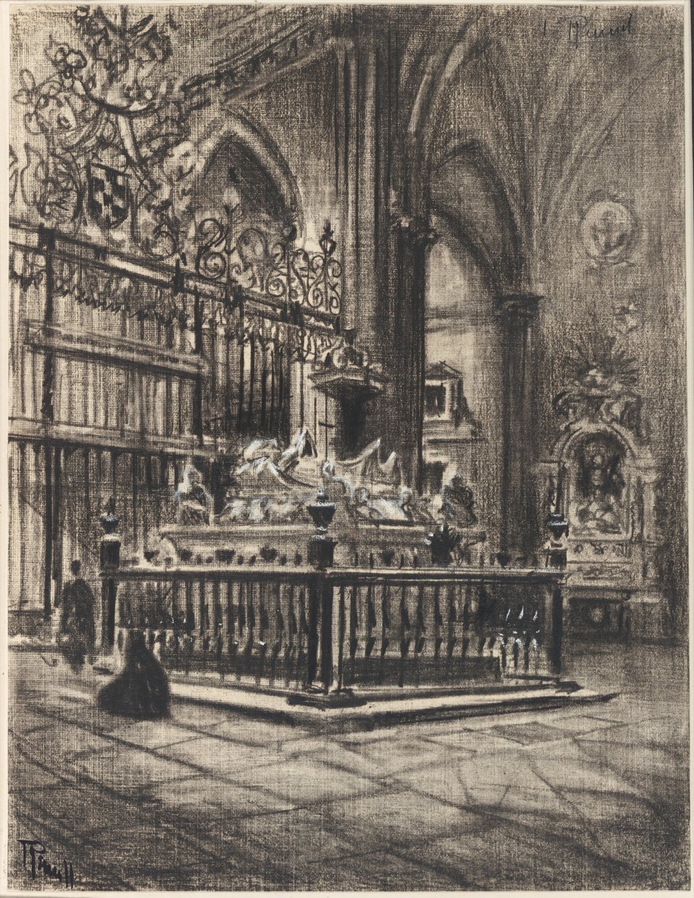 Alcalá, Ximenez "Gyönyörű szarkofágja". alkotó: Joseph Pennell