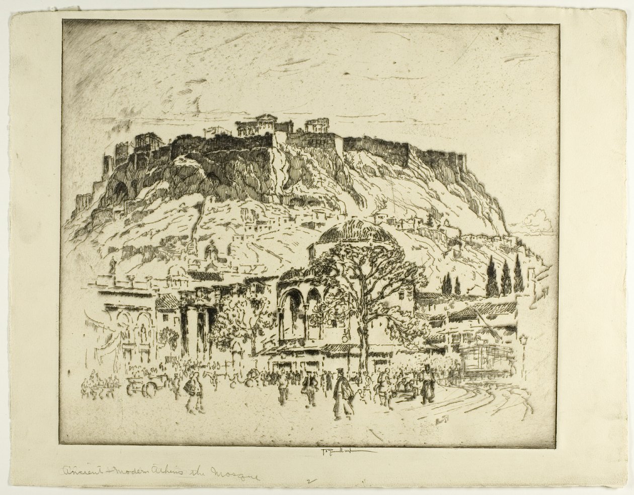 Ókori, középkori és újkori Athén, a mecset alkotó: Joseph Pennell