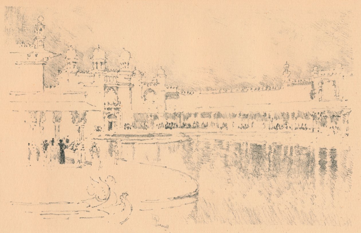 J. Pennell autolitográfiája, 1877-1898, 1898 alkotó: Joseph Pennell