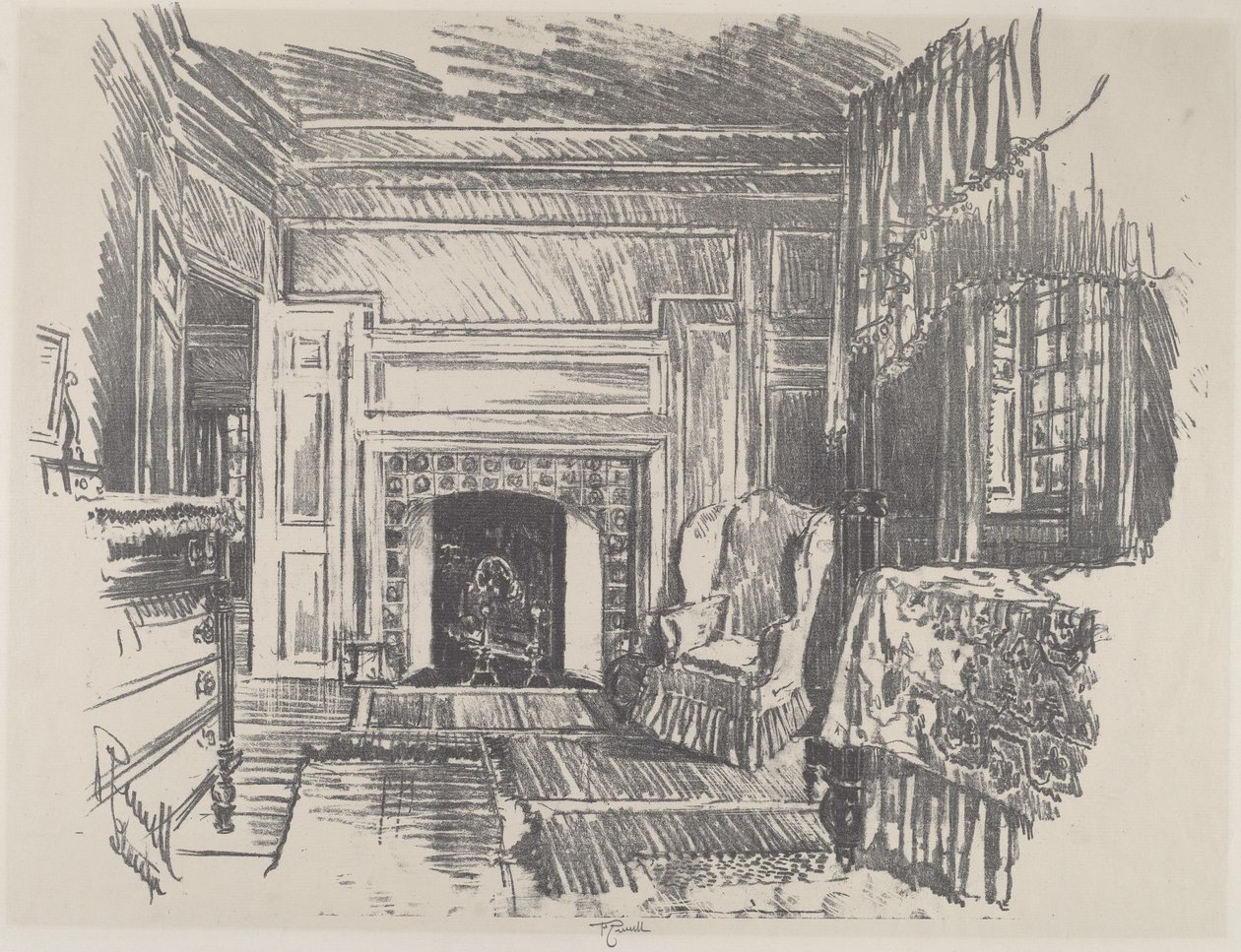 Hálószoba, Stenton alkotó: Joseph Pennell
