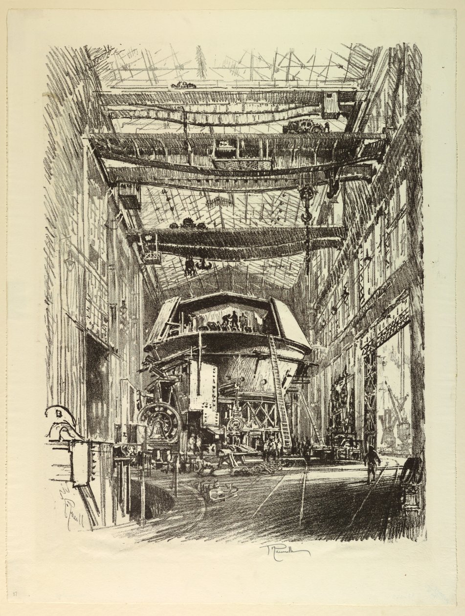 A nagy torony építése alkotó: Joseph Pennell