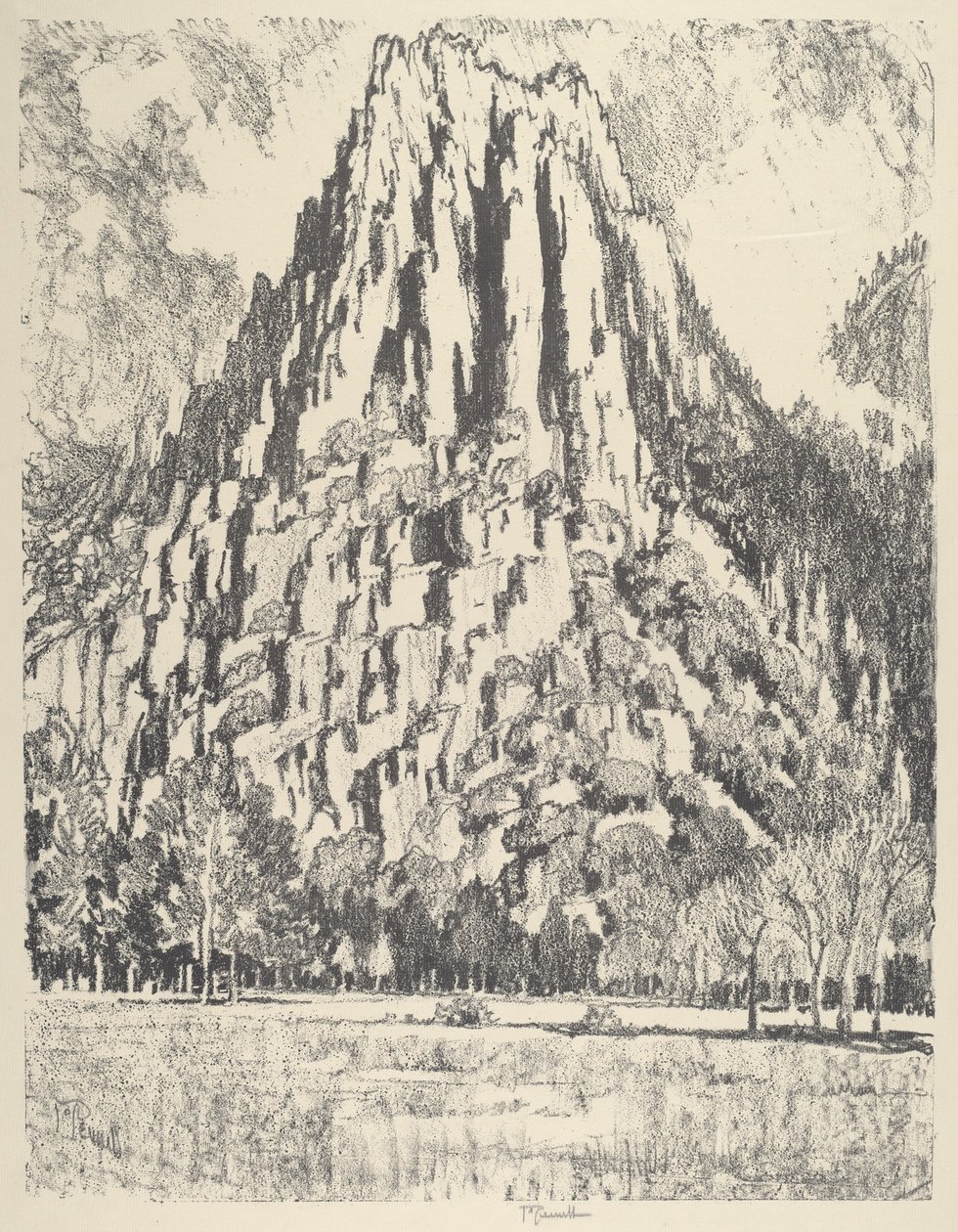 Támpillérek, Yosemite alkotó: Joseph Pennell