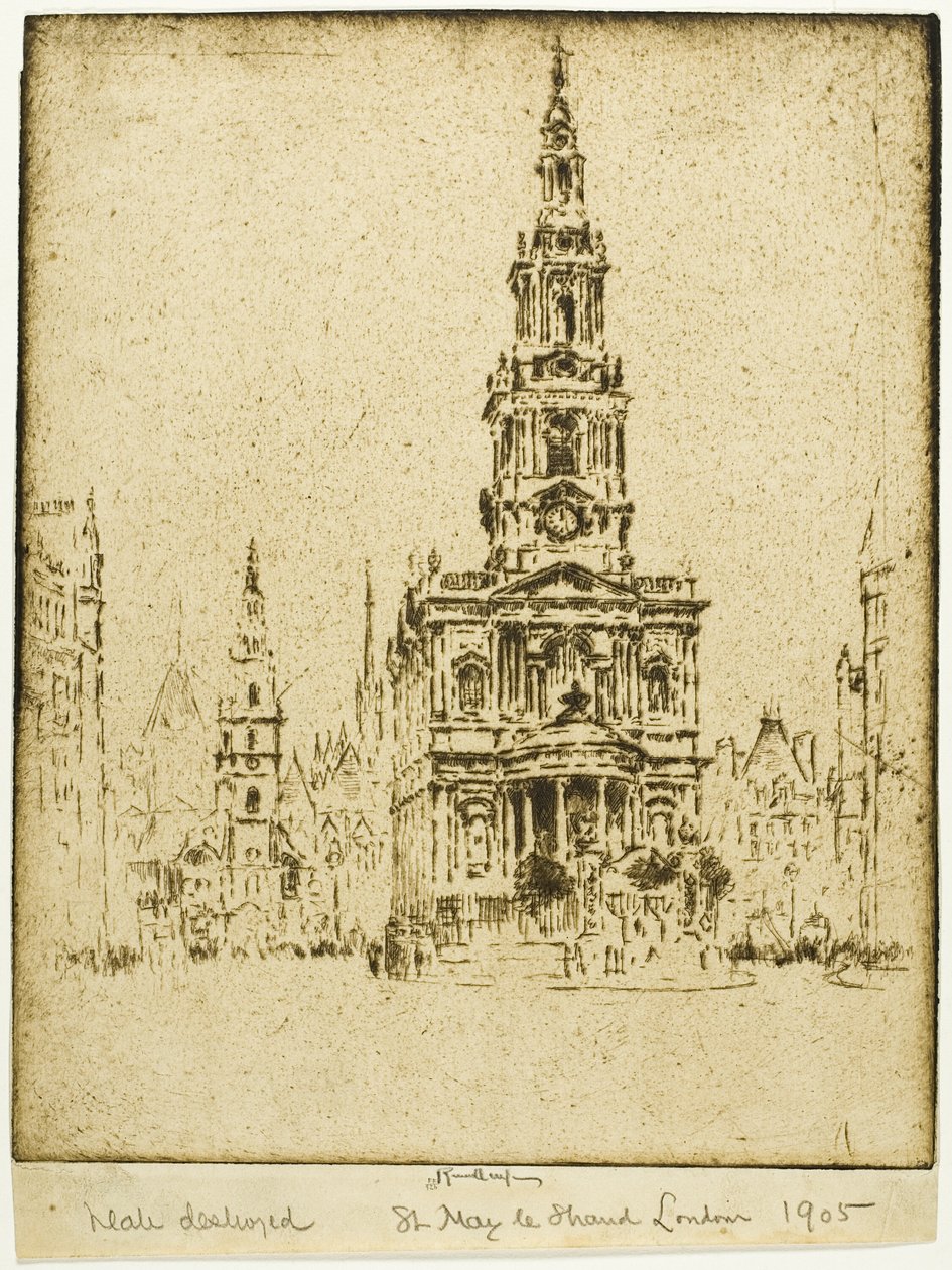 Saint Mary-le-Strand templom alkotó: Joseph Pennell