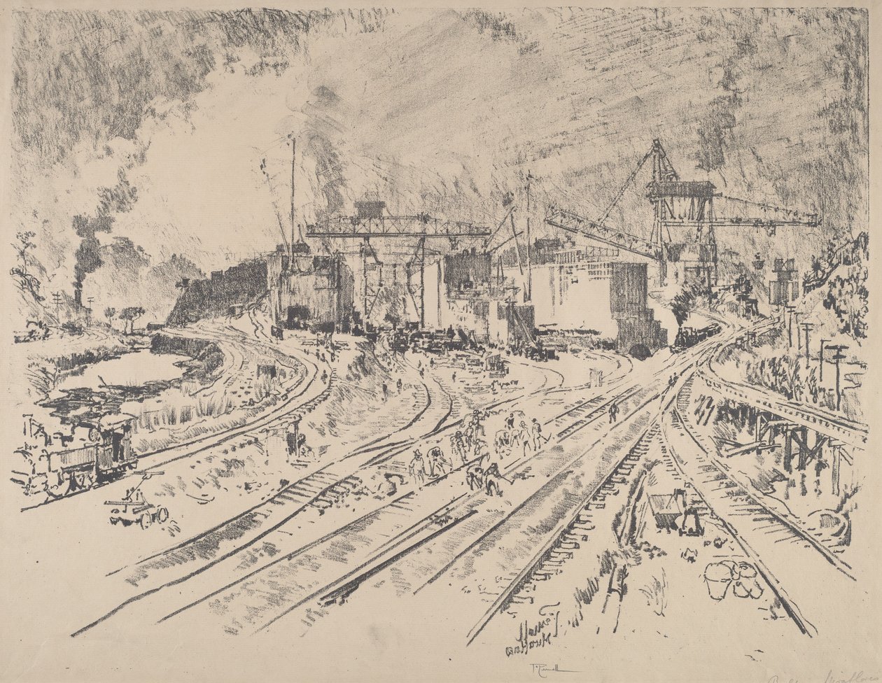 Kora reggel, Miraflores, 1912. alkotó: Joseph Pennell