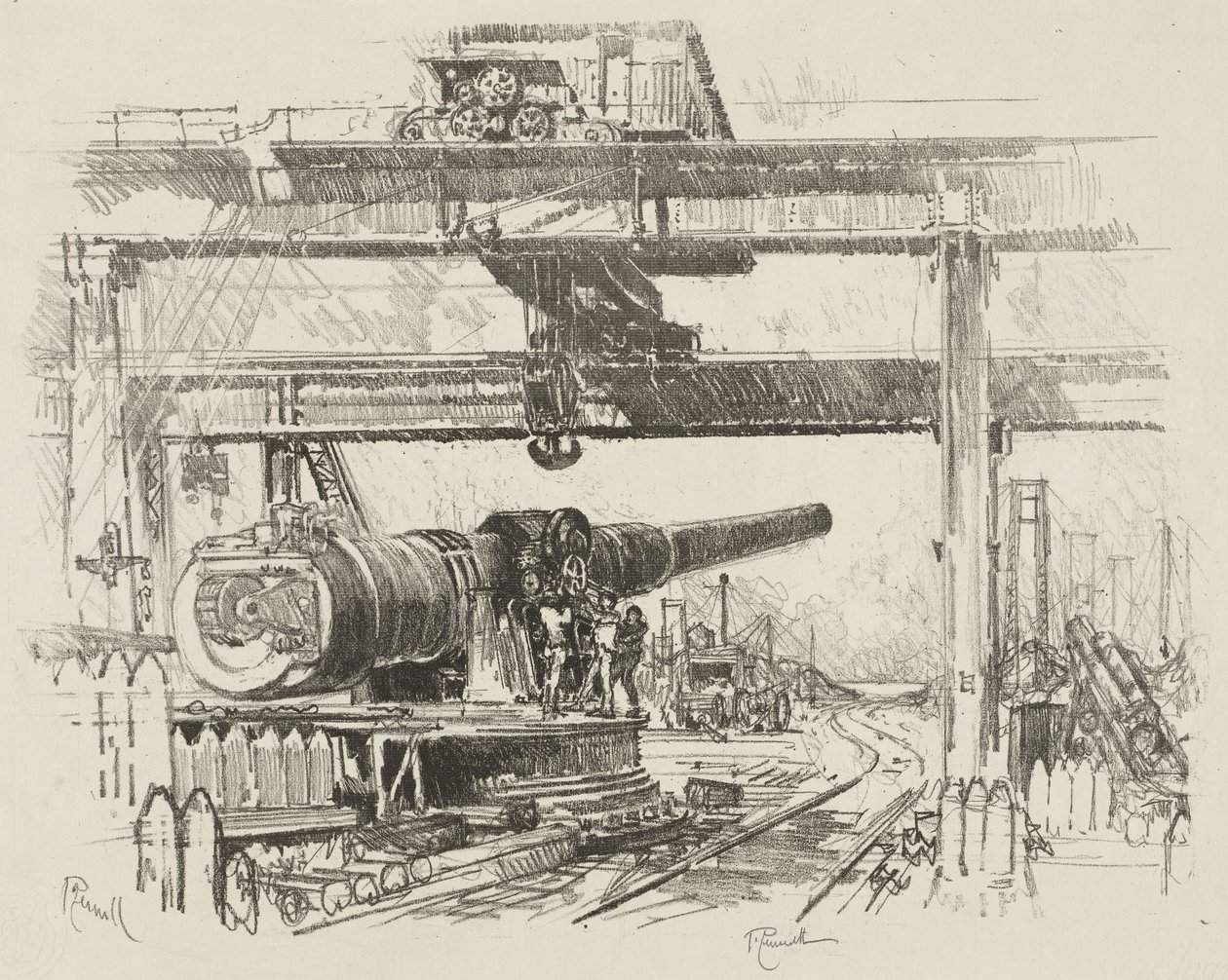Angol háborús munka: fegyverteszt alkotó: Joseph Pennell