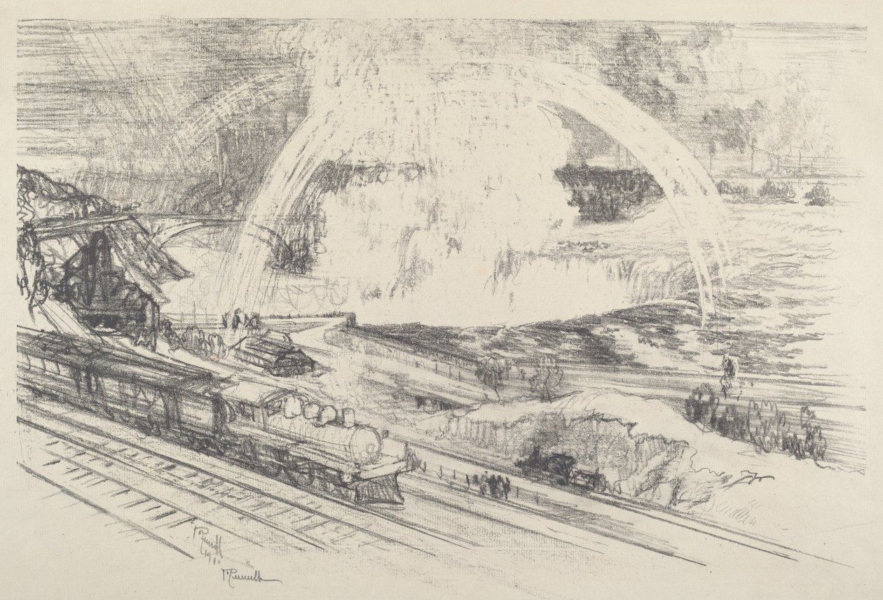 Falls állomás, Niagara alkotó: Joseph Pennell