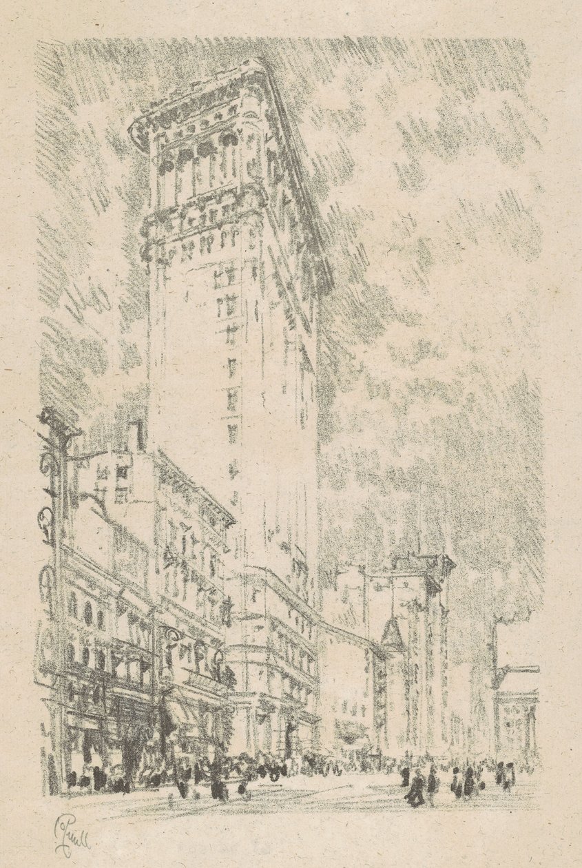 Flatiron épület alkotó: Joseph Pennell