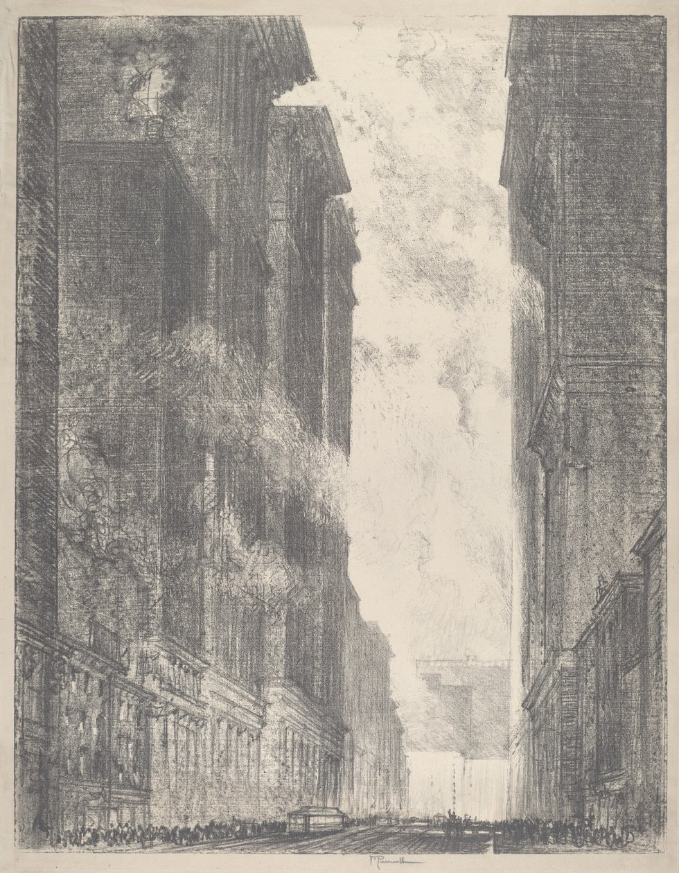 Negyedik sugárút, 1910. alkotó: Joseph Pennell