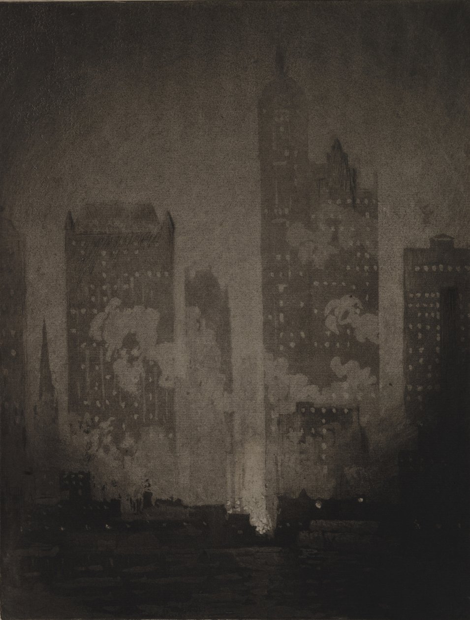 A Cortlandt Street kompról alkotó: Joseph Pennell