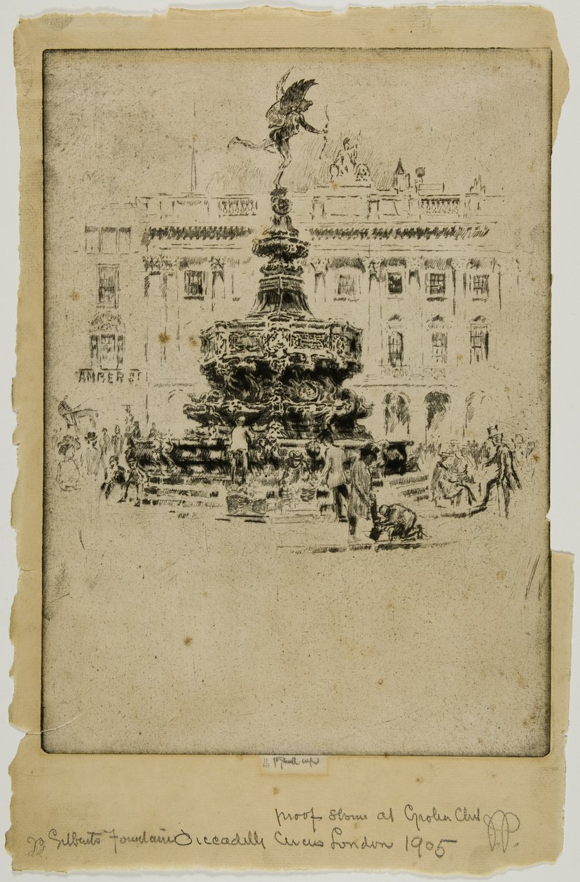 Gilbert-emlékmű, Piccadilly Circus alkotó: Joseph Pennell