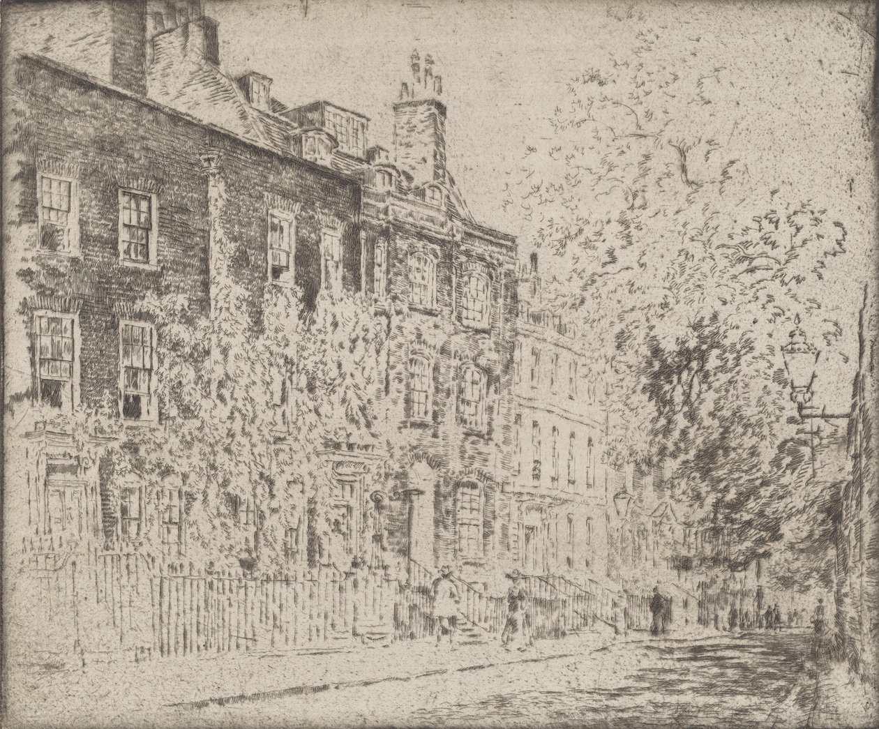 Great College Street, Westminster, 1904. alkotó: Joseph Pennell