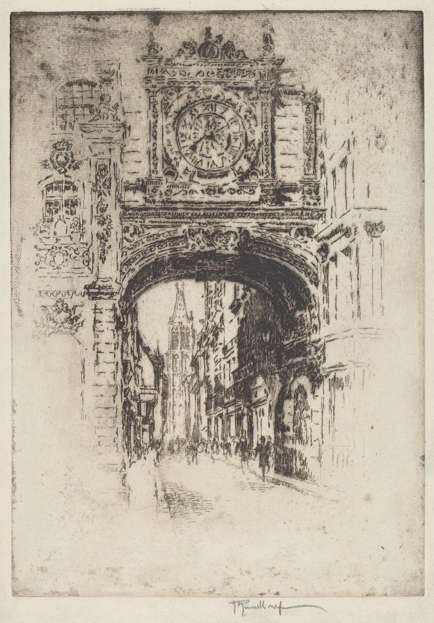 Nagy óra, Rouen alkotó: Joseph Pennell