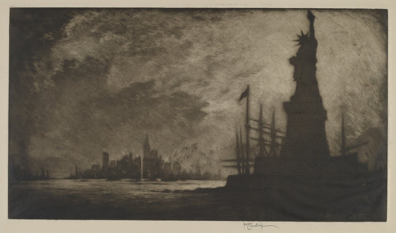 Üdv Amerika, 1908. alkotó: Joseph Pennell