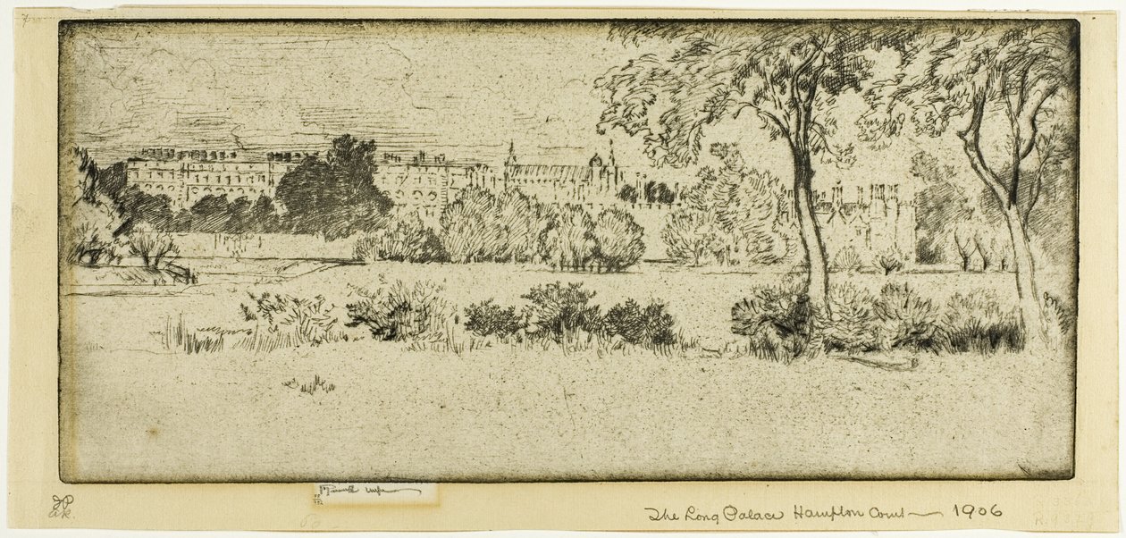 Hampton Court, a Long Palace alkotó: Joseph Pennell