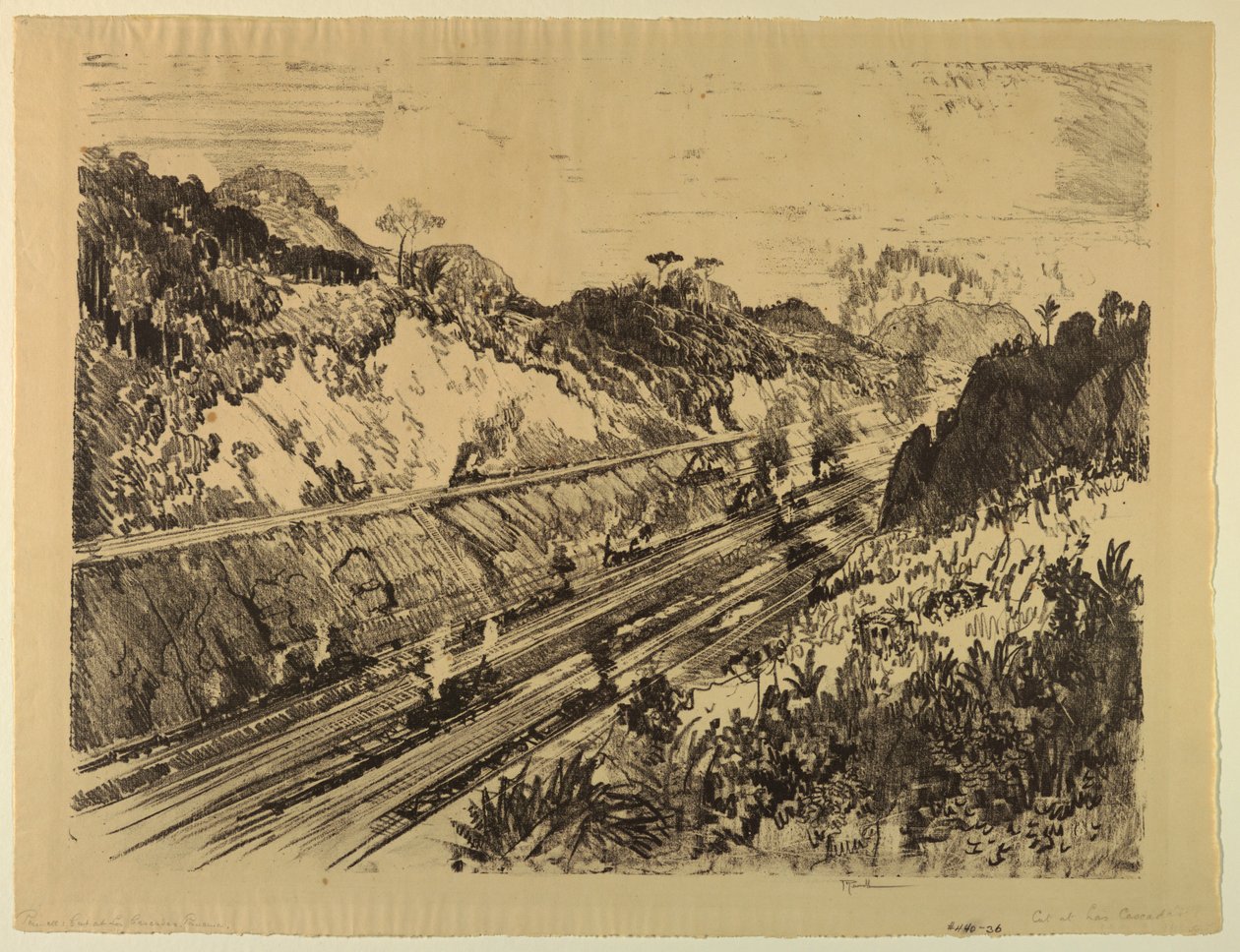 In the Cut at Las Cascadas alkotó: Joseph Pennell