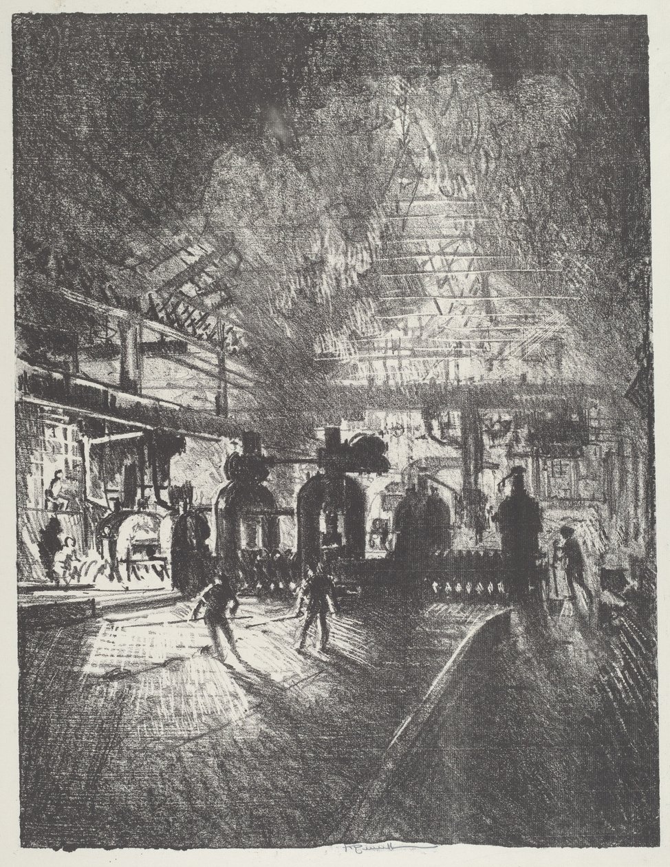 In the Jaws of Death, Rolling Bars for Shells alkotó: Joseph Pennell