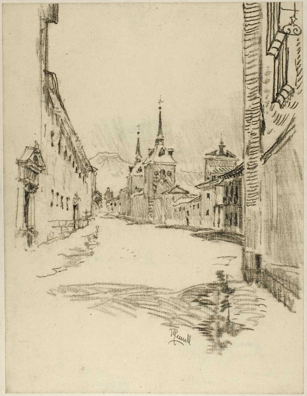 Utcái szélesek és csendesek alkotó: Joseph Pennell
