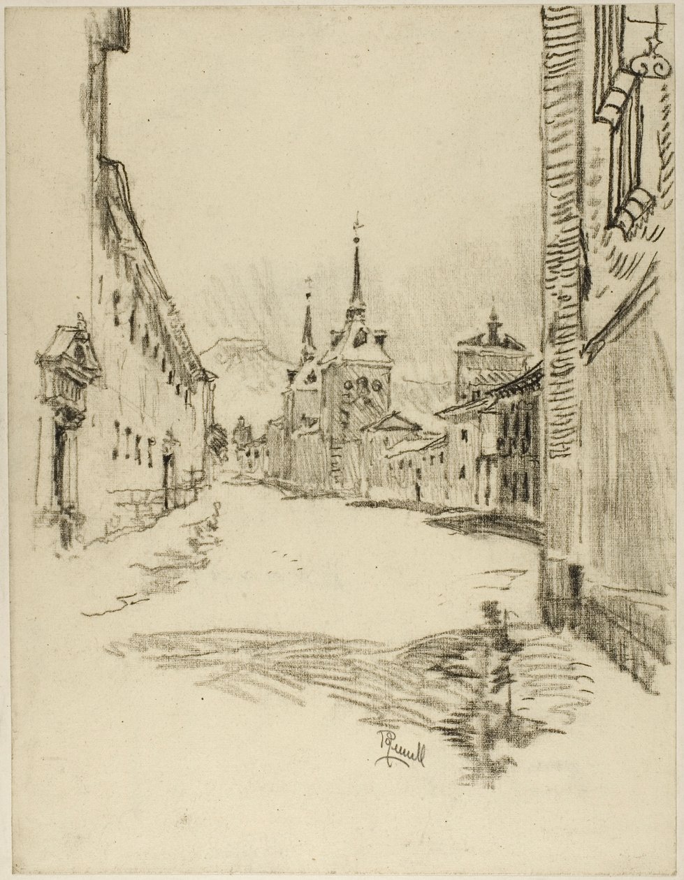 Utcái szélesek és csendesek alkotó: Joseph Pennell