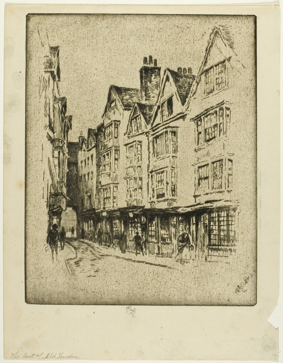 Old London utolsó, Ruhavásár alkotó: Joseph Pennell