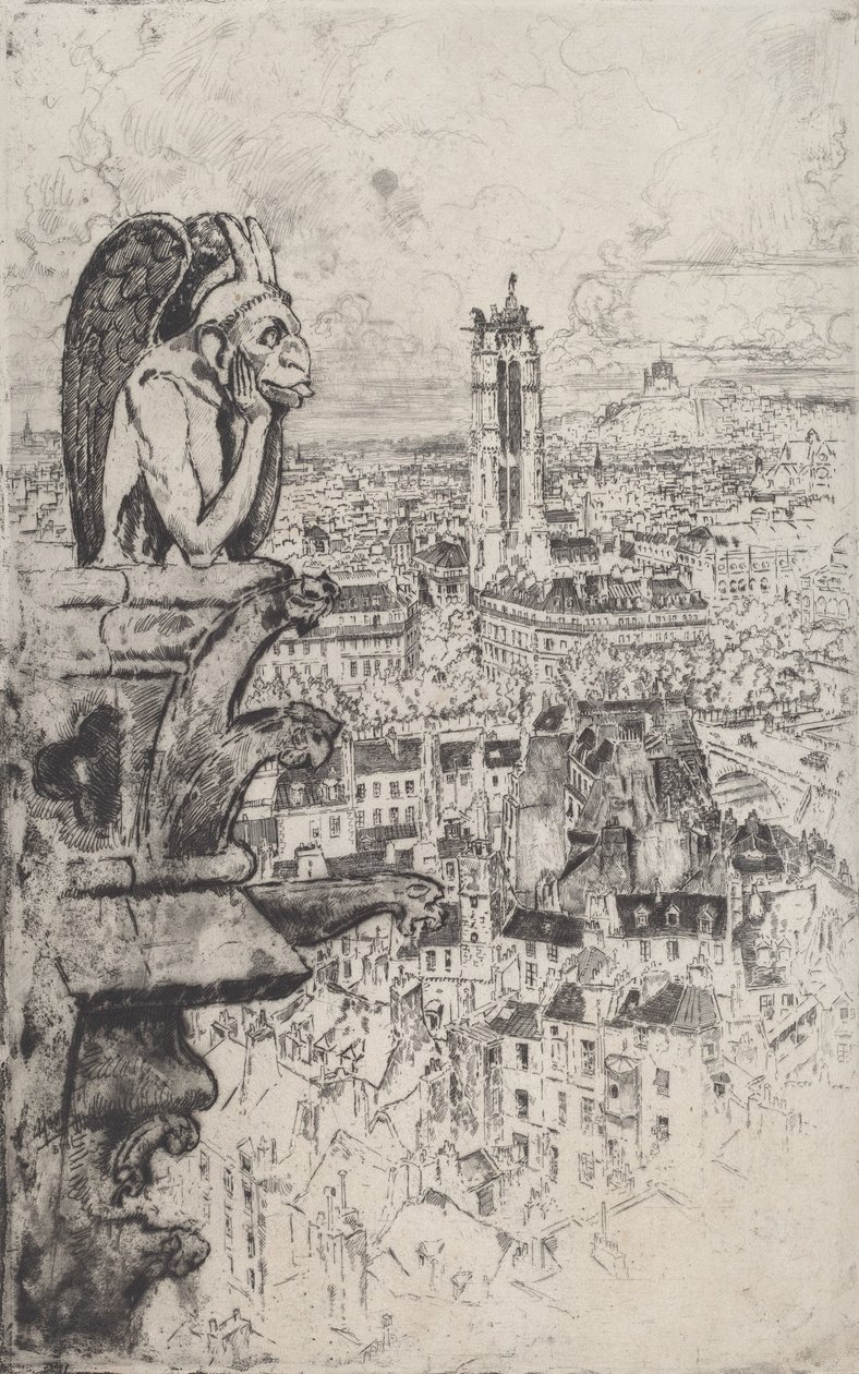 Le Stryge, 1893. alkotó: Joseph Pennell