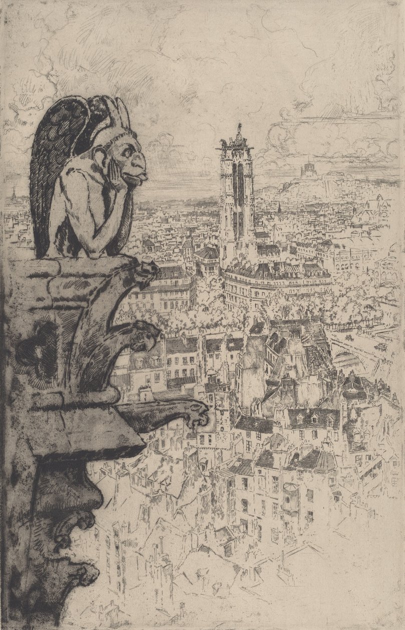Le Stryge, 1893. alkotó: Joseph Pennell