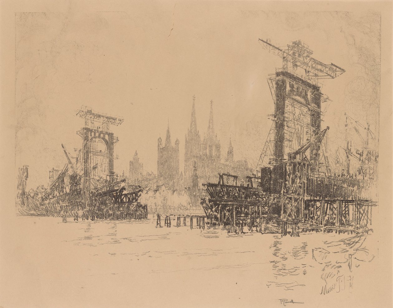 London hídépítés alkotó: Joseph Pennell