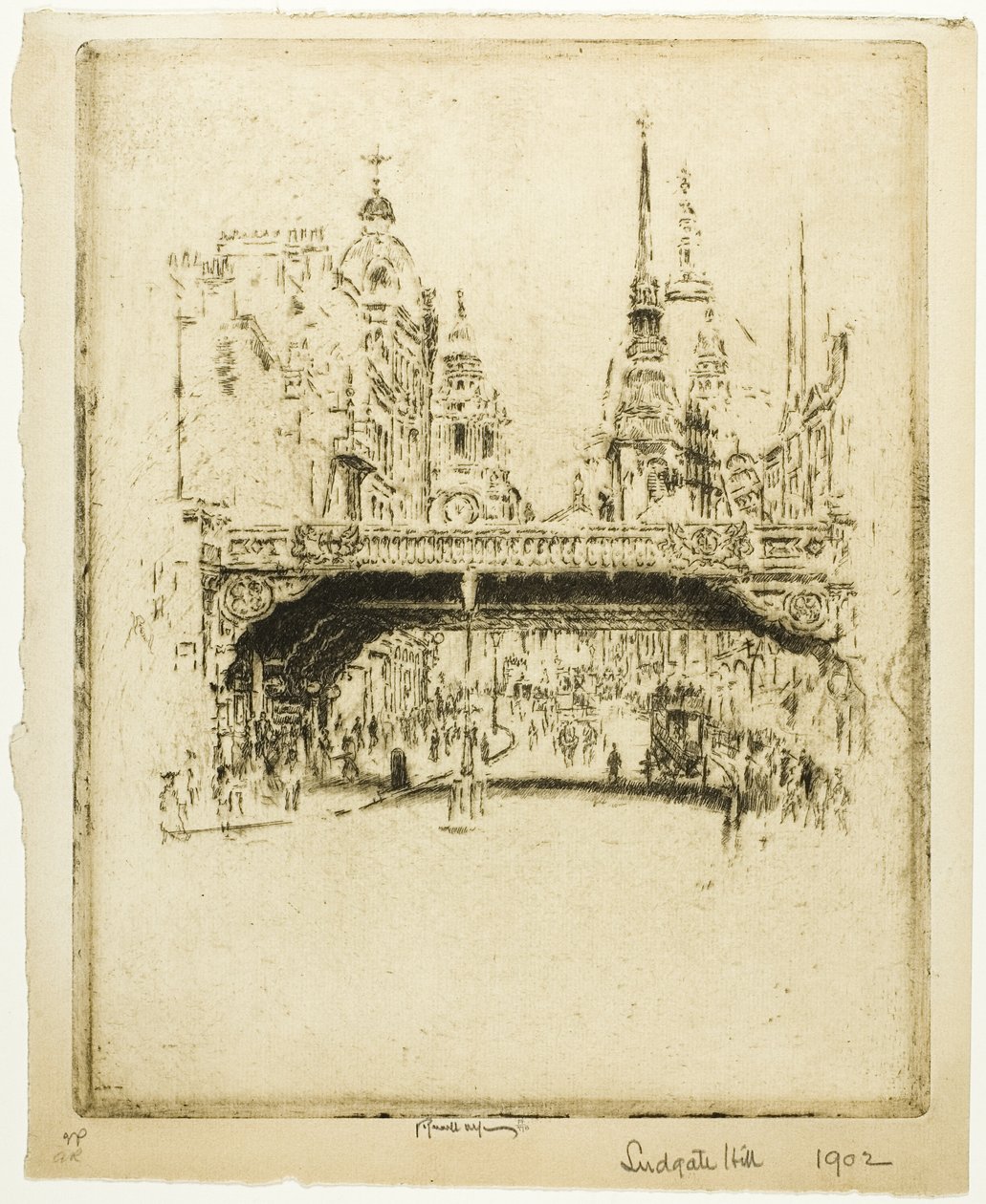Ludgate Hill alkotó: Joseph Pennell