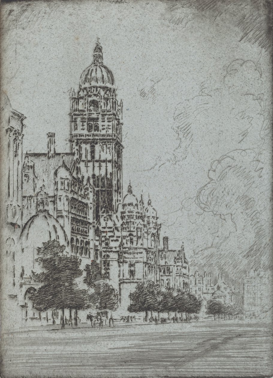 Csodálatos Kensington, 1904. alkotó: Joseph Pennell