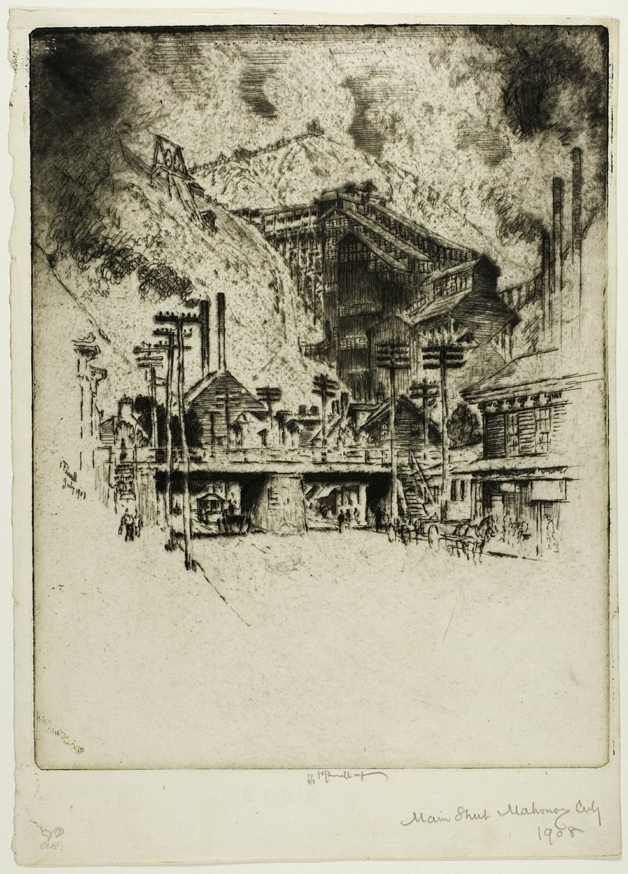Main Street, Mahanoy City alkotó: Joseph Pennell