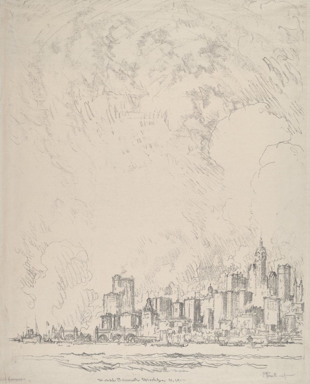 New York Brooklynból alkotó: Joseph Pennell