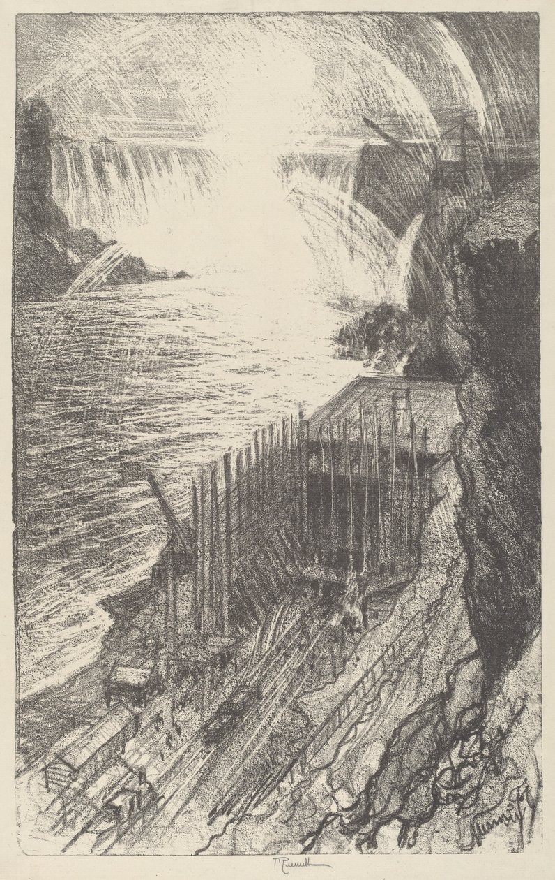 Niagara Rainbows, 1910. alkotó: Joseph Pennell