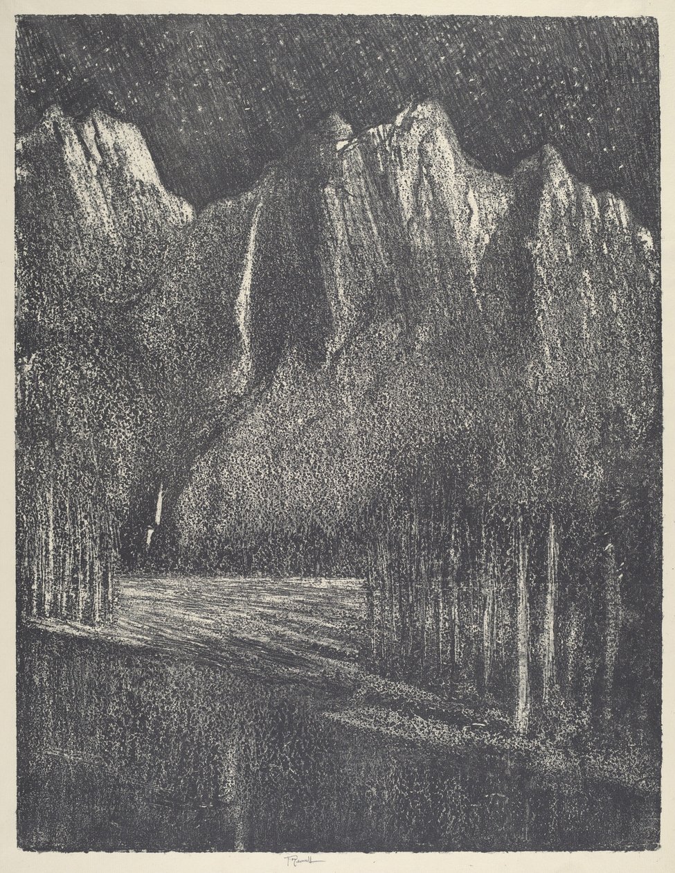 Éjszaka Yosemitében alkotó: Joseph Pennell