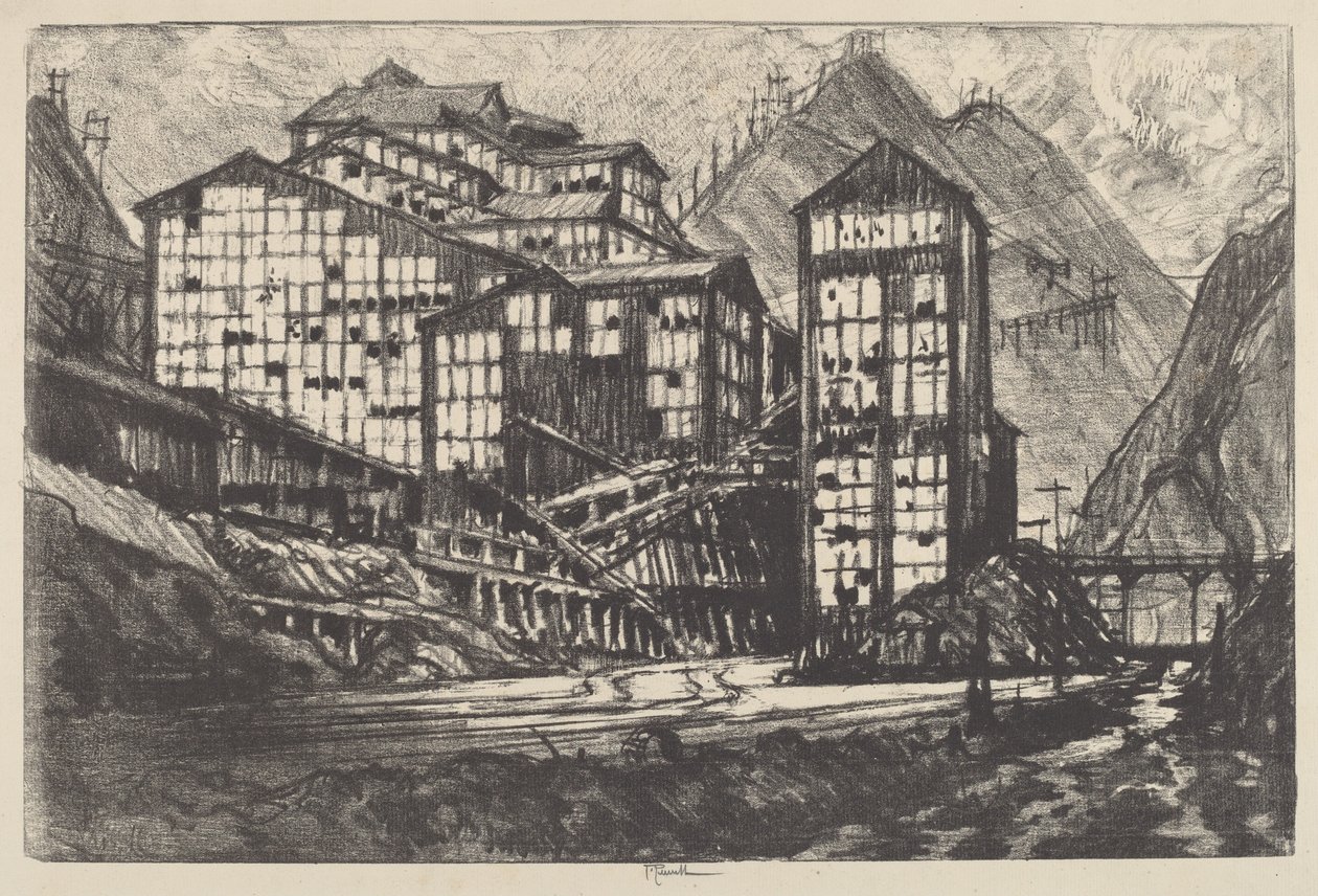 Old Million Eyes, 1910. alkotó: Joseph Pennell