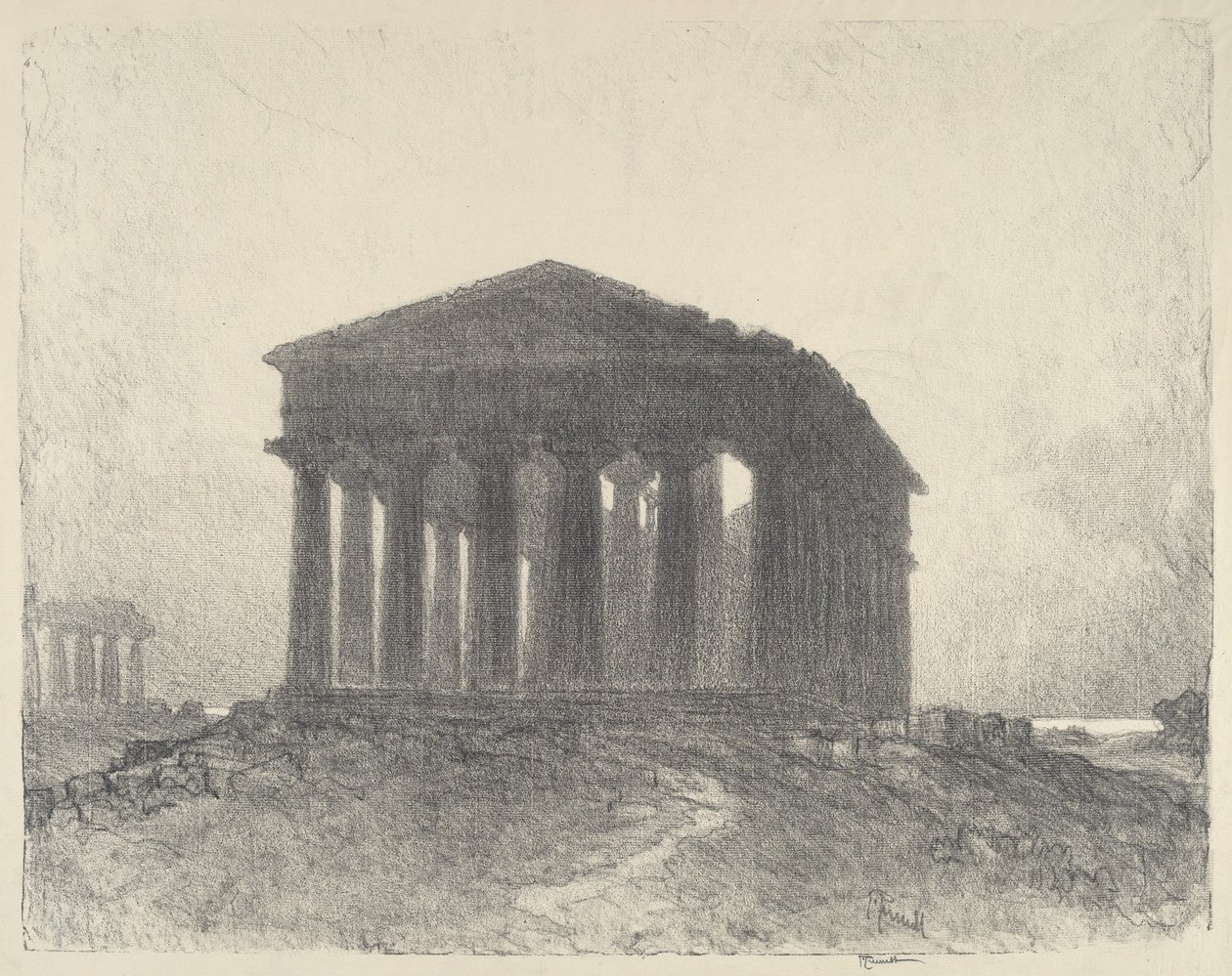 Paestum, este alkotó: Joseph Pennell