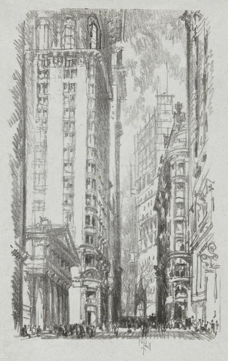 Pine Street, 6. az Iconophile Club kollekcióban alkotó: Joseph Pennell
