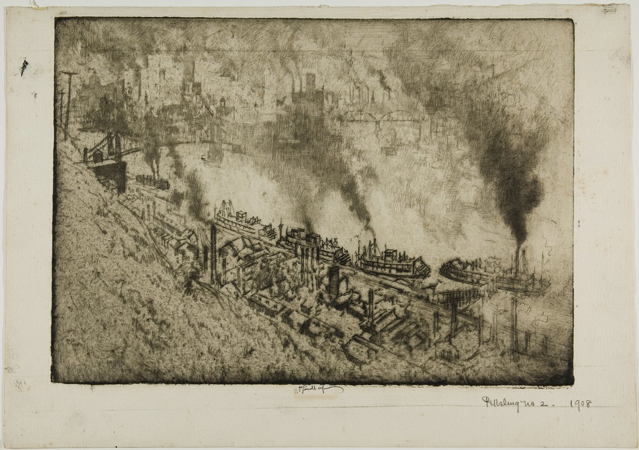 Pittsburgh, No. És alkotó: Joseph Pennell