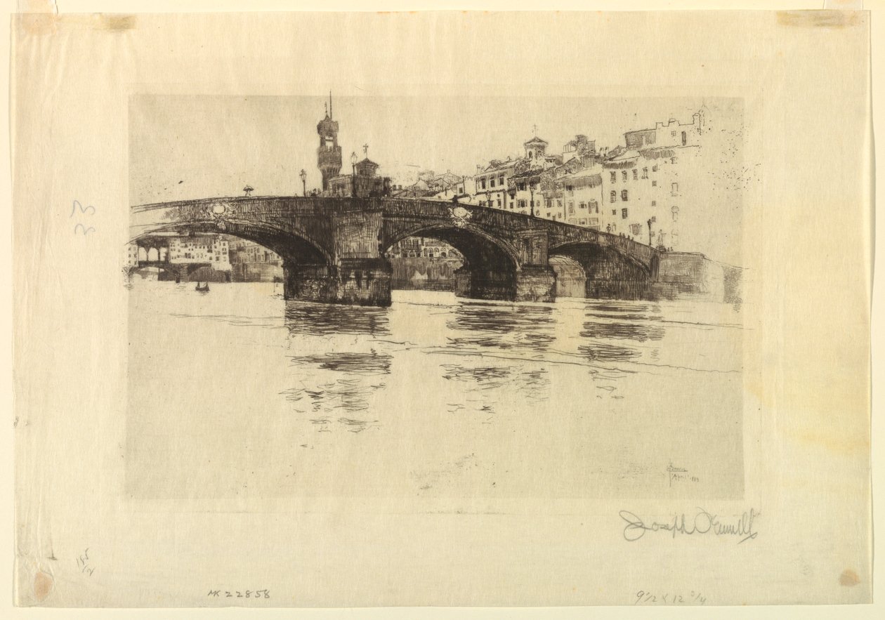 Ponte San Trinita, Firenze alkotó: Joseph Pennell