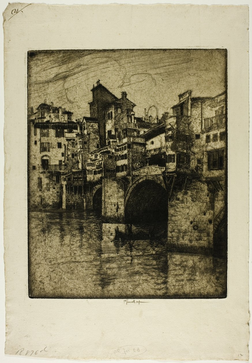 Ponte Vecchio, Firenze alkotó: Joseph Pennell
