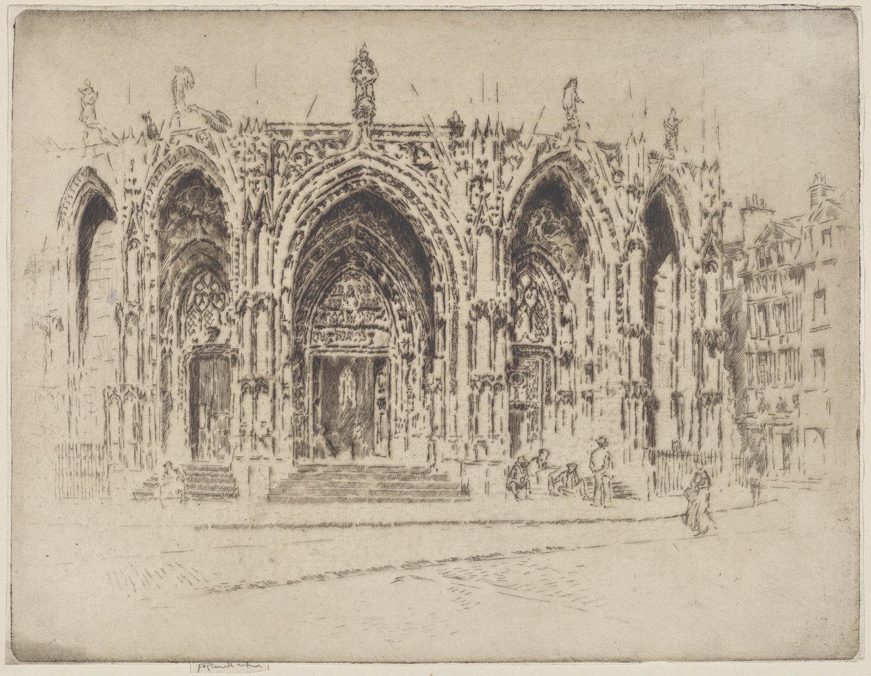 San Maclou tornáca, Rouen alkotó: Joseph Pennell