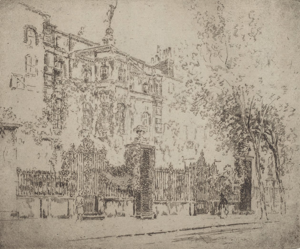 Rossetti háza, 1906. alkotó: Joseph Pennell