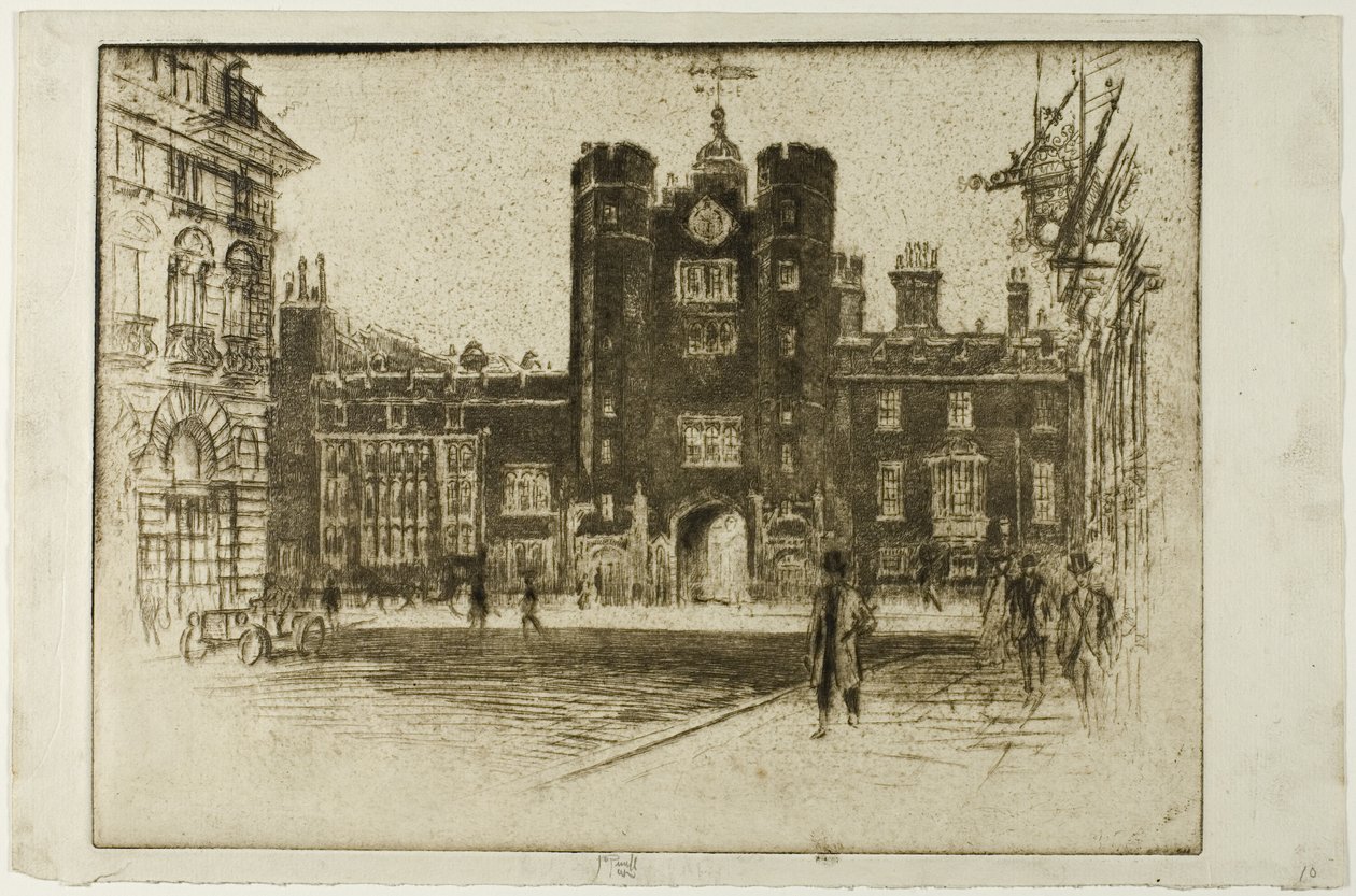 A Szent Jakab-palota, a Szent Jakab utcából alkotó: Joseph Pennell