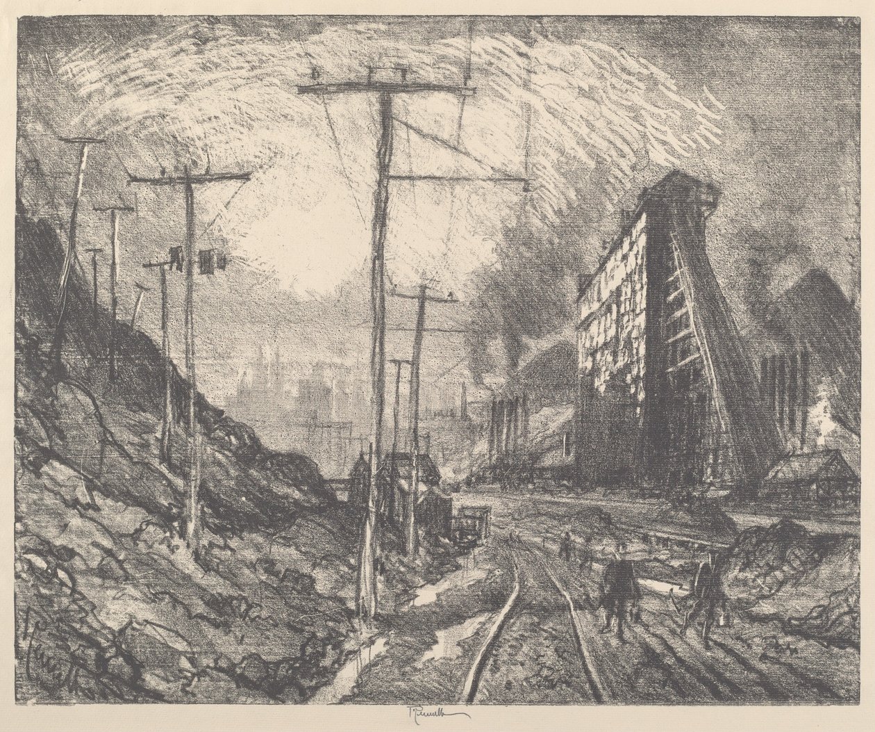 Shenandoah, 1910. alkotó: Joseph Pennell