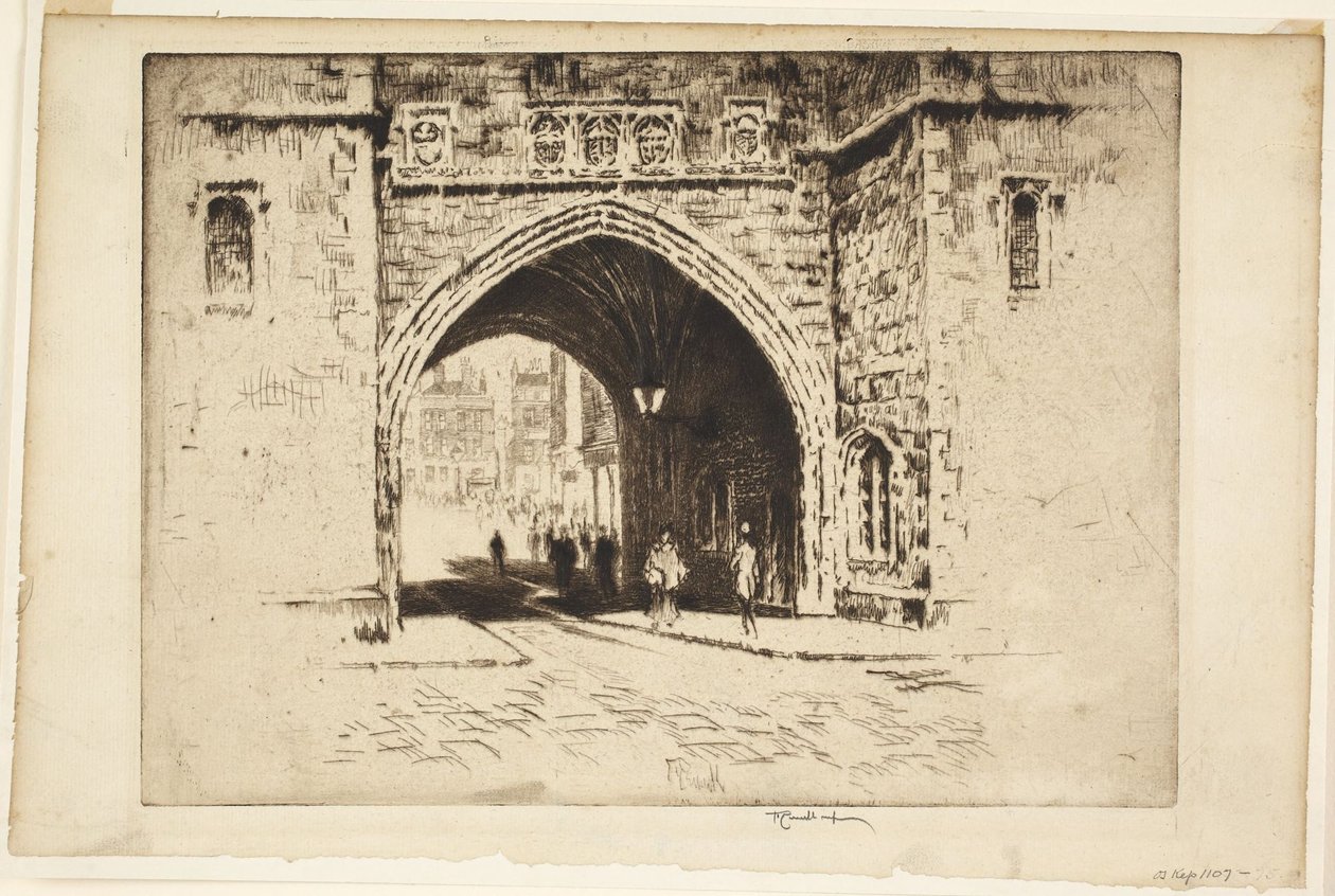 Szent János kapuja, Clerkenwell alkotó: Joseph Pennell