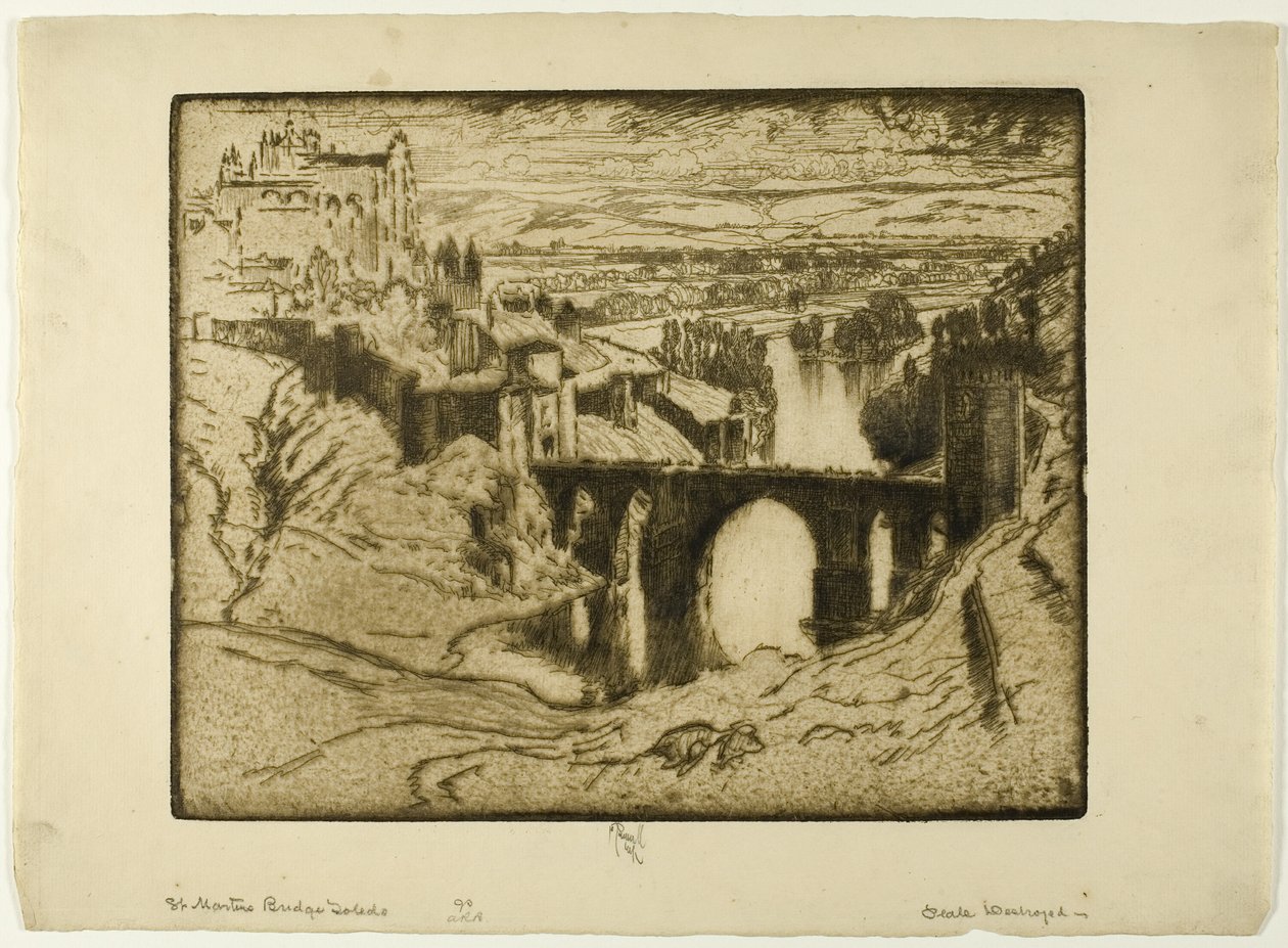 Szent Márton híd, Toledo alkotó: Joseph Pennell