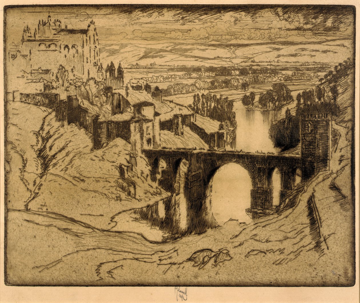 Szent Márton hídja, Toledo alkotó: Joseph Pennell