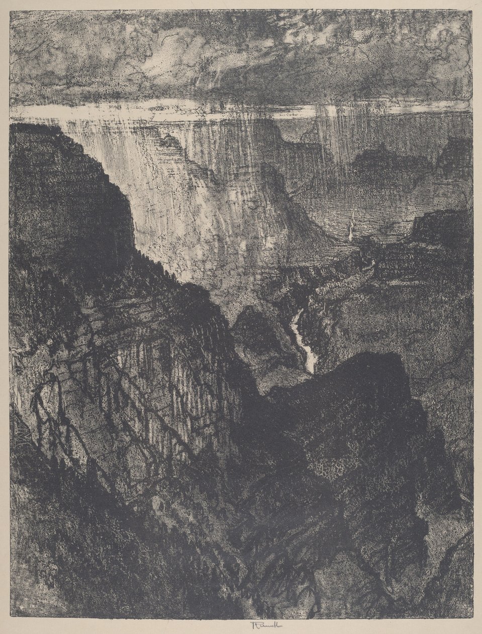 Vihar a Grand Canyonban alkotó: Joseph Pennell