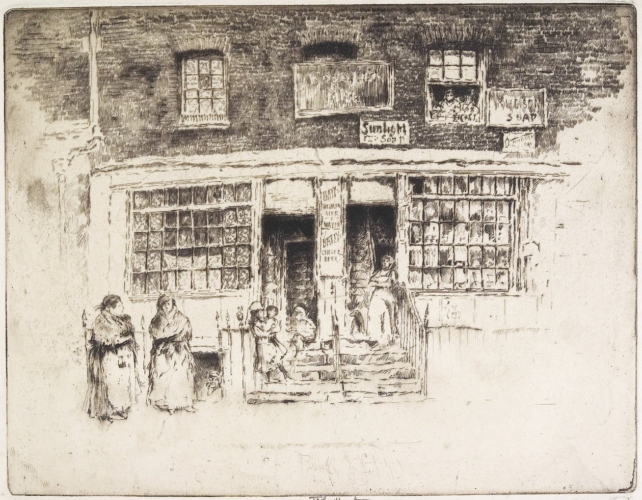 Napfényszappan, 1905 alkotó: Joseph Pennell